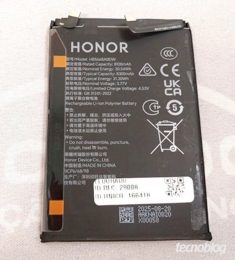 Bateria Honor HB5668A0EIW de 8.300 mAh