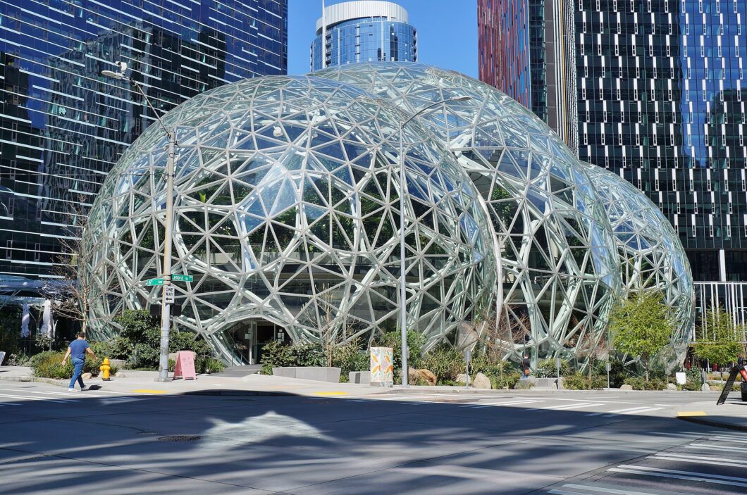 imagem do Amazon Spheres, em Seattle