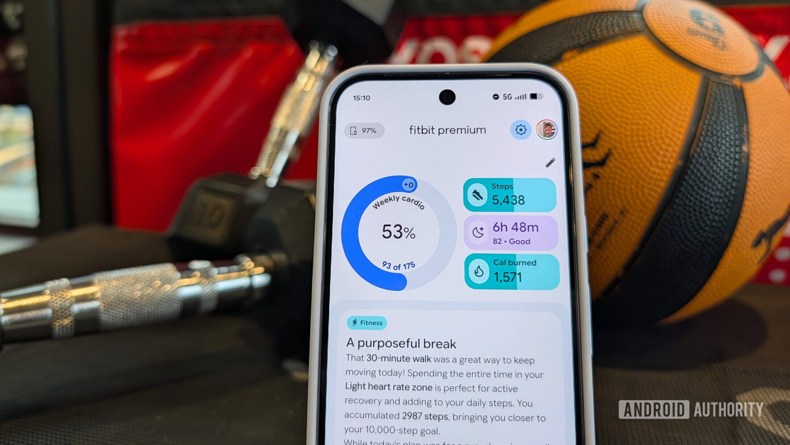 Guia Hoje no aplicativo redesenhado do Fitbit