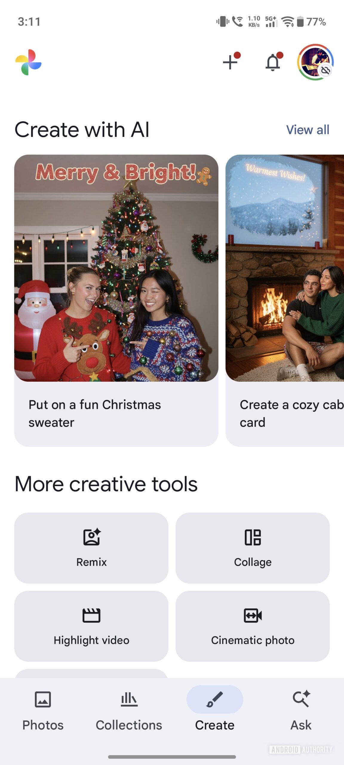 Remix do Google Fotos atual
