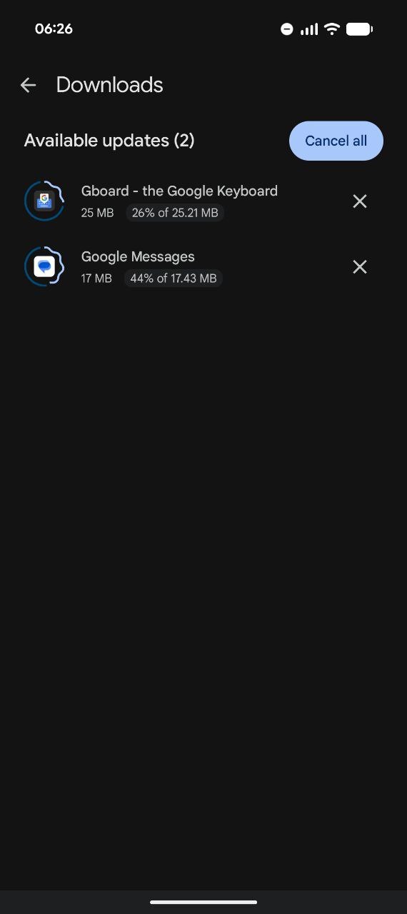 Anima&ccedil;&atilde;o de download expressiva da Google Play Store