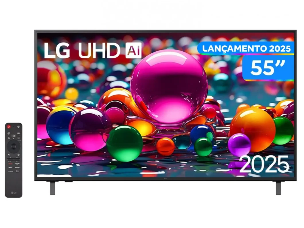 TV LG 4K Ultra HD UA8550PSA de 55"/ imagem: (Divulga&ccedil;&atilde;o / LG)