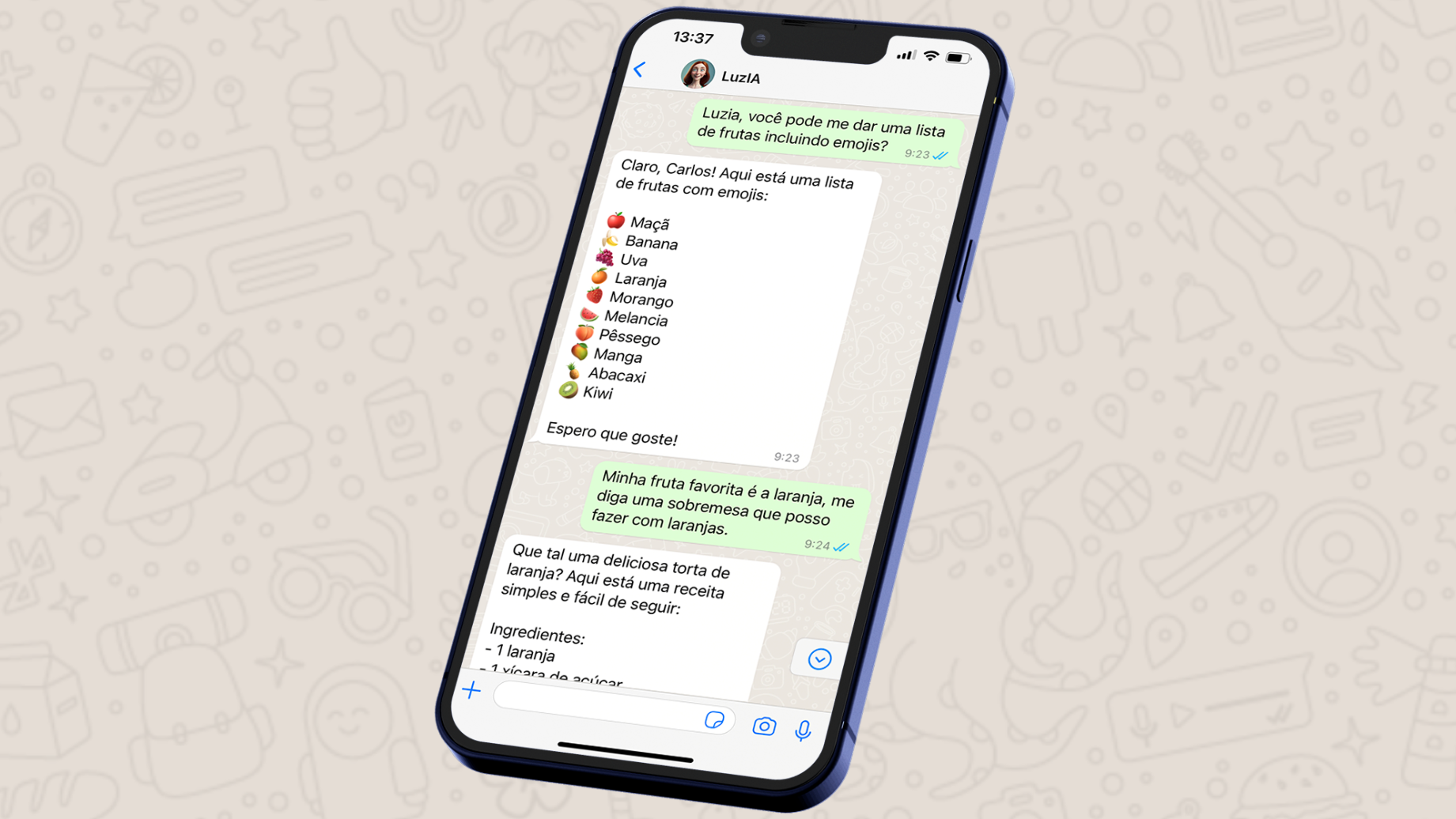 LuzIA no WhatsApp