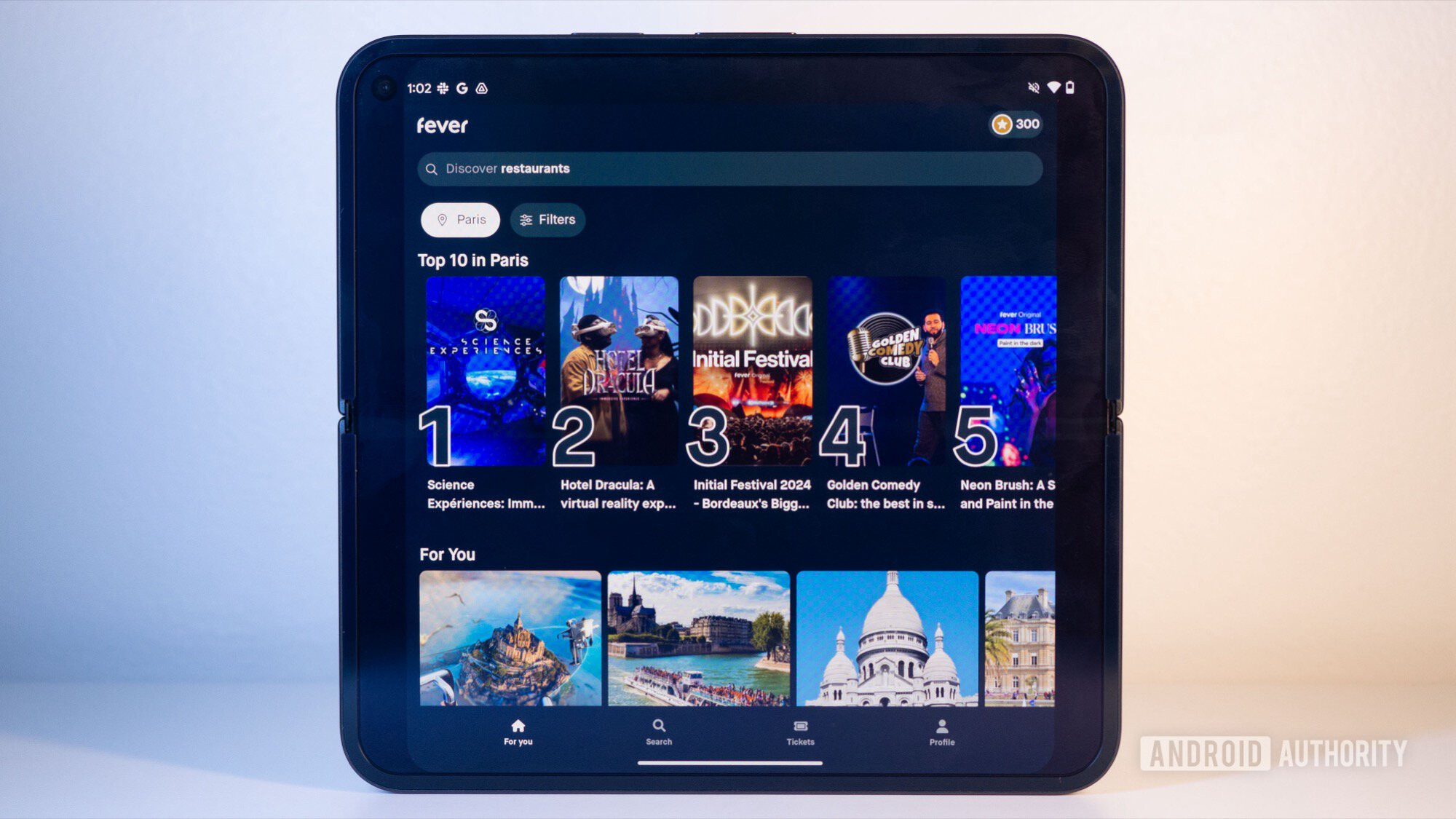 Google Pixel 9 Pro Fold Display Desdobrado App Febre Paisagem