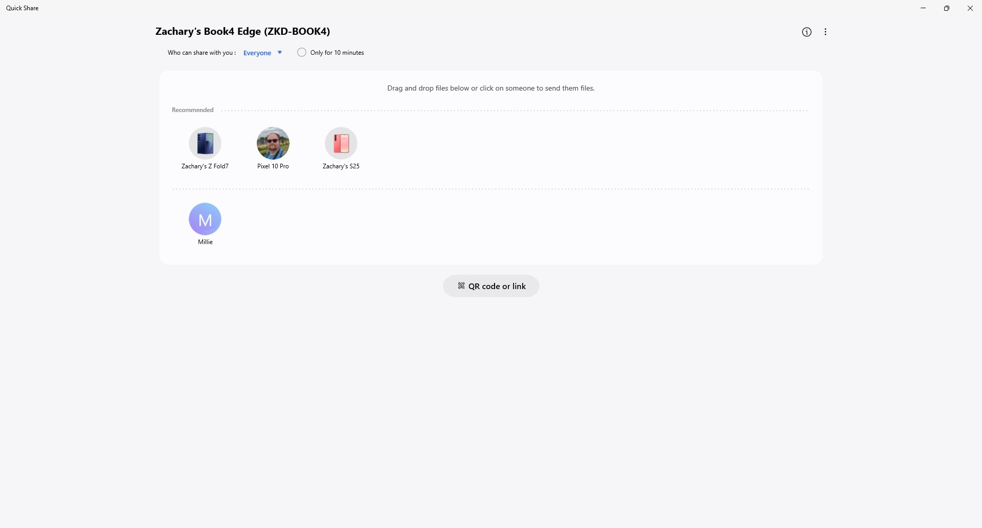 Compartilhamento r&aacute;pido do livro Galaxy