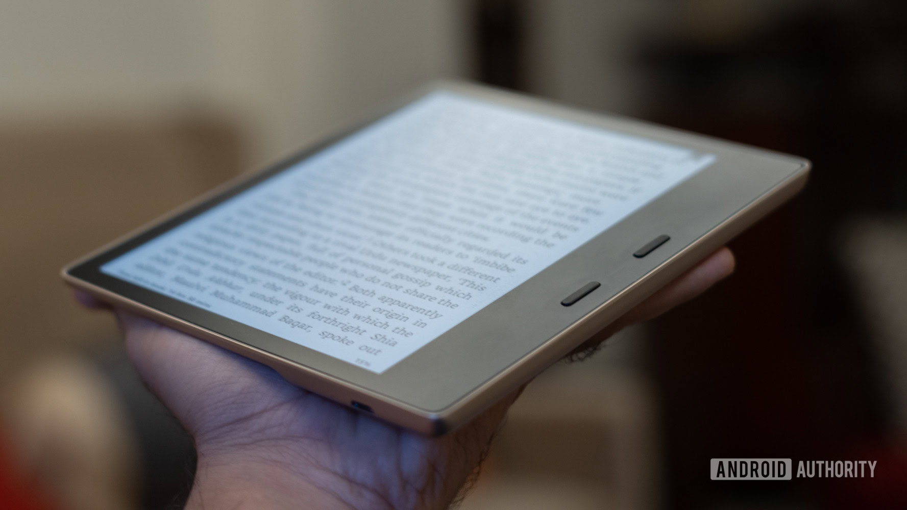 Amazon Kindle Oasis com botões para virar página Amazon Kindle Oasis com botões para virar página