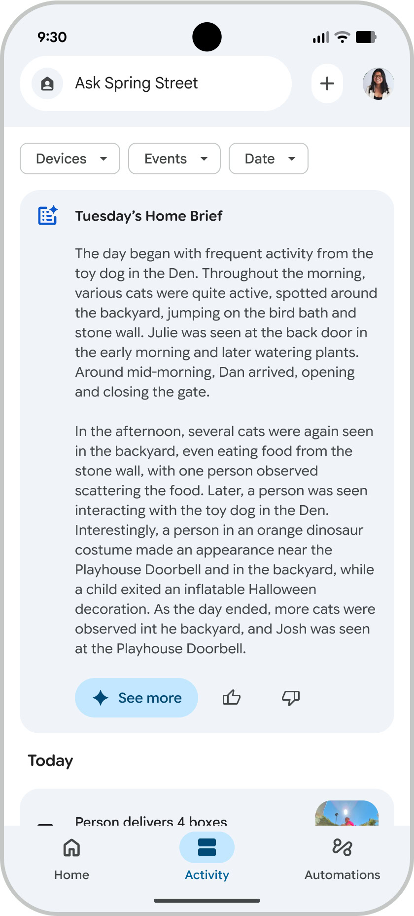 C&oacute;pia resumida da p&aacute;gina inicial do Google Gemini