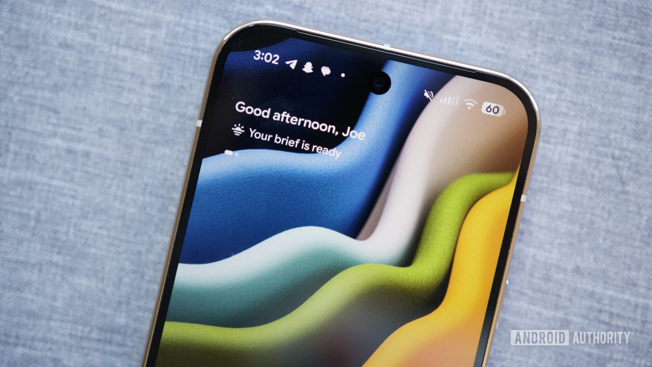 Pop-up do Daily Hub no widget At a Glance.