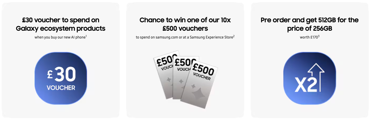 Samsung Galaxy S26 pre-order deals