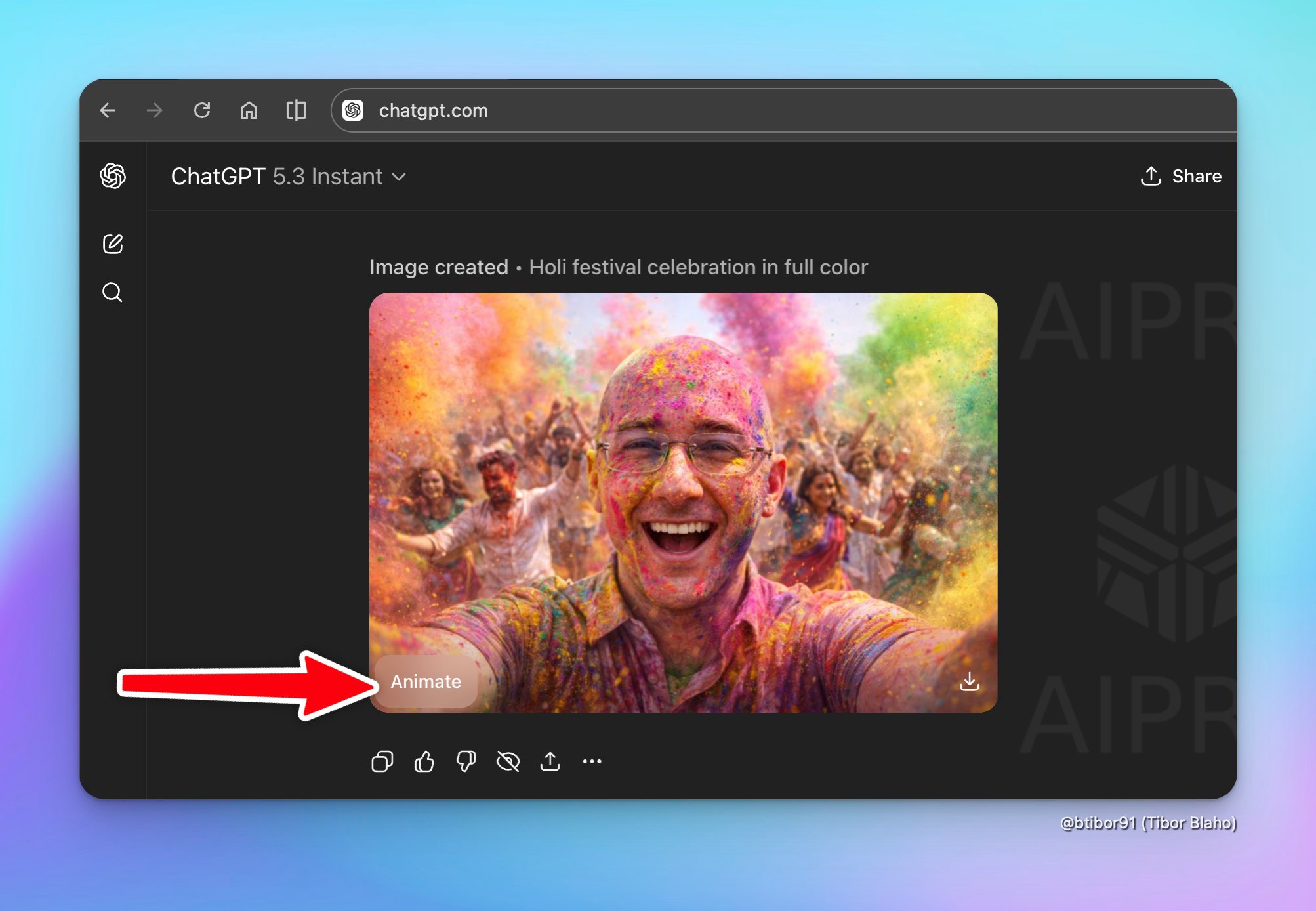 Bot&atilde;o de anima&ccedil;&atilde;o de vazamento ChatGPT