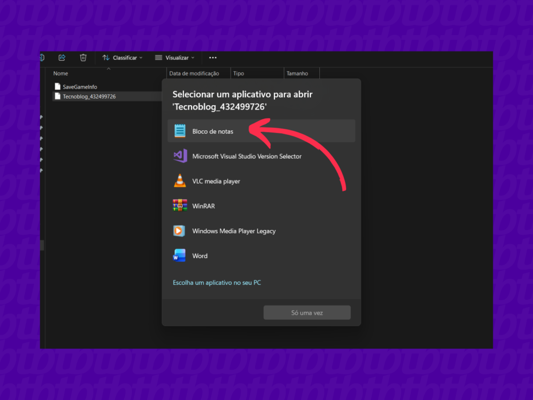 Abra o Save do jogo pelo bloco de notas (Imagem: Victor Toledo/Tecnoblog)