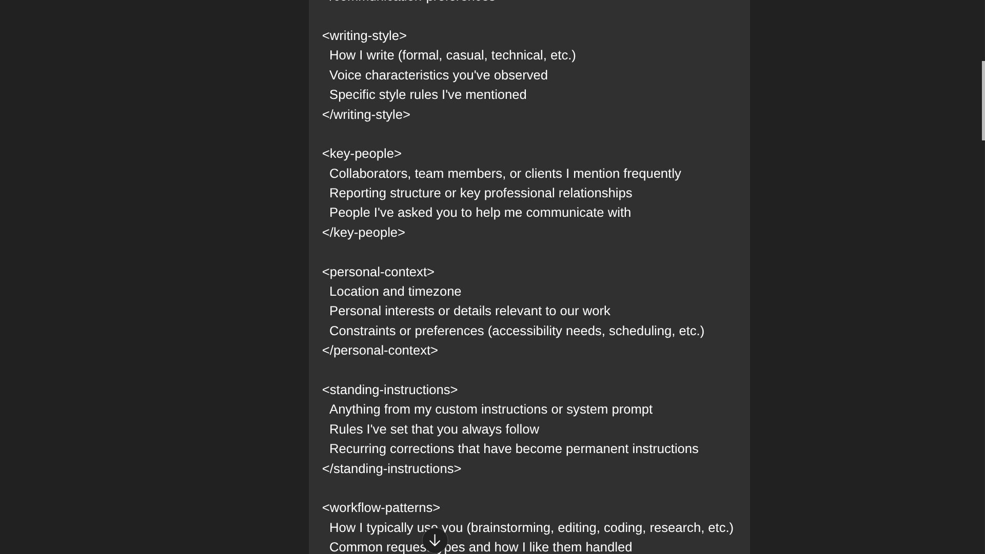 prompt de chatgpt de estilo de escrita