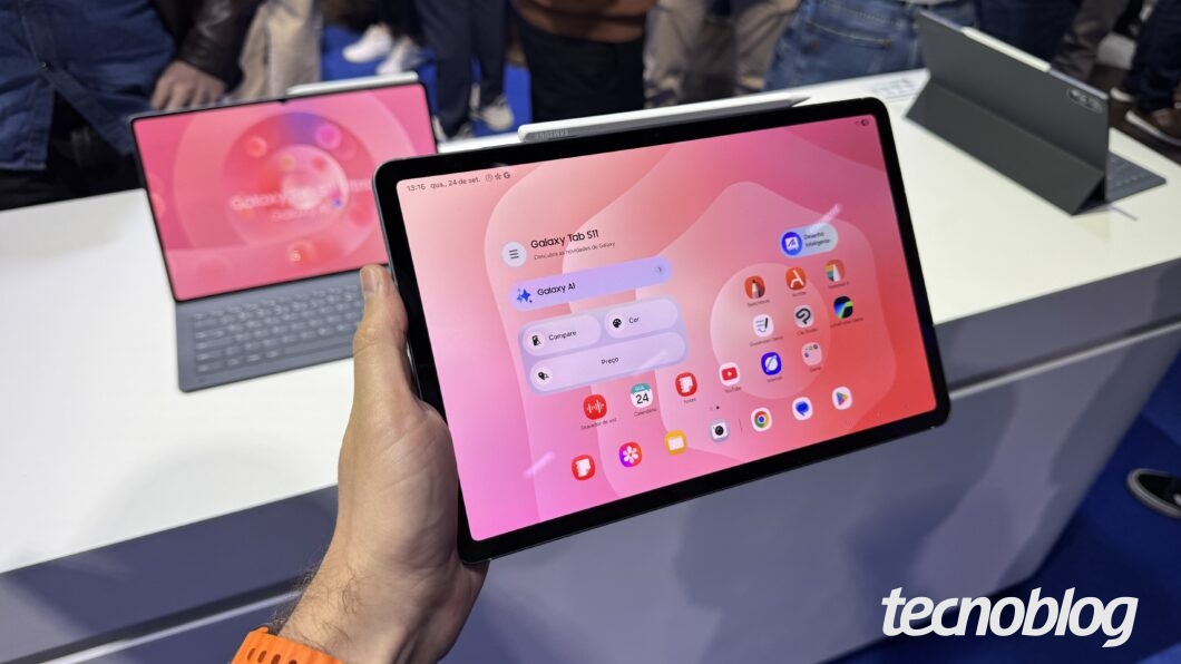Galaxy Tab S11 (foto: Th&aacute;ssius Veloso/Tecnoblog)