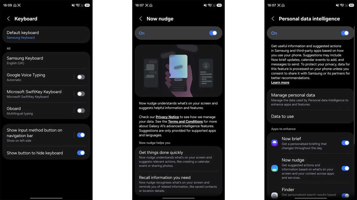 now nudge screenshot s26 ultra