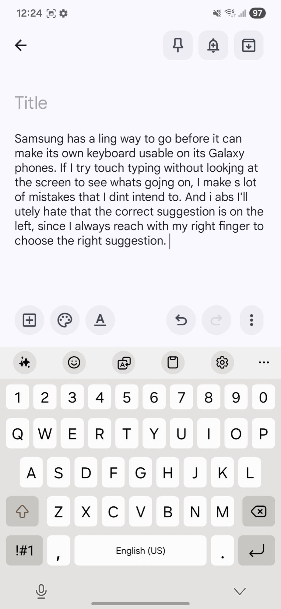 captura de tela teclado samsung espa&ccedil;os aleat&oacute;rios 2