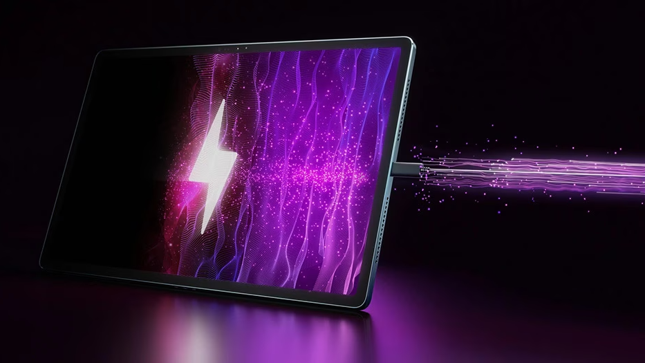 ilustra&ccedil;&atilde;o de um tablet lenovo yoga tab