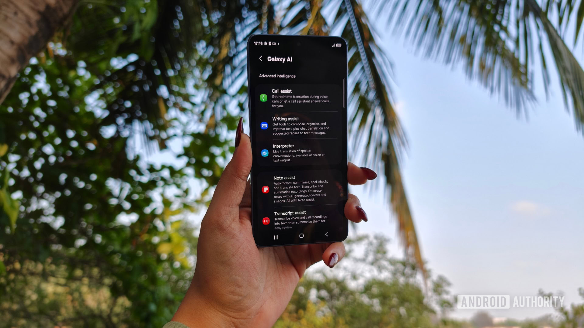P&aacute;gina de configura&ccedil;&otilde;es do Galaxy AI no Samsung Galaxy S26.