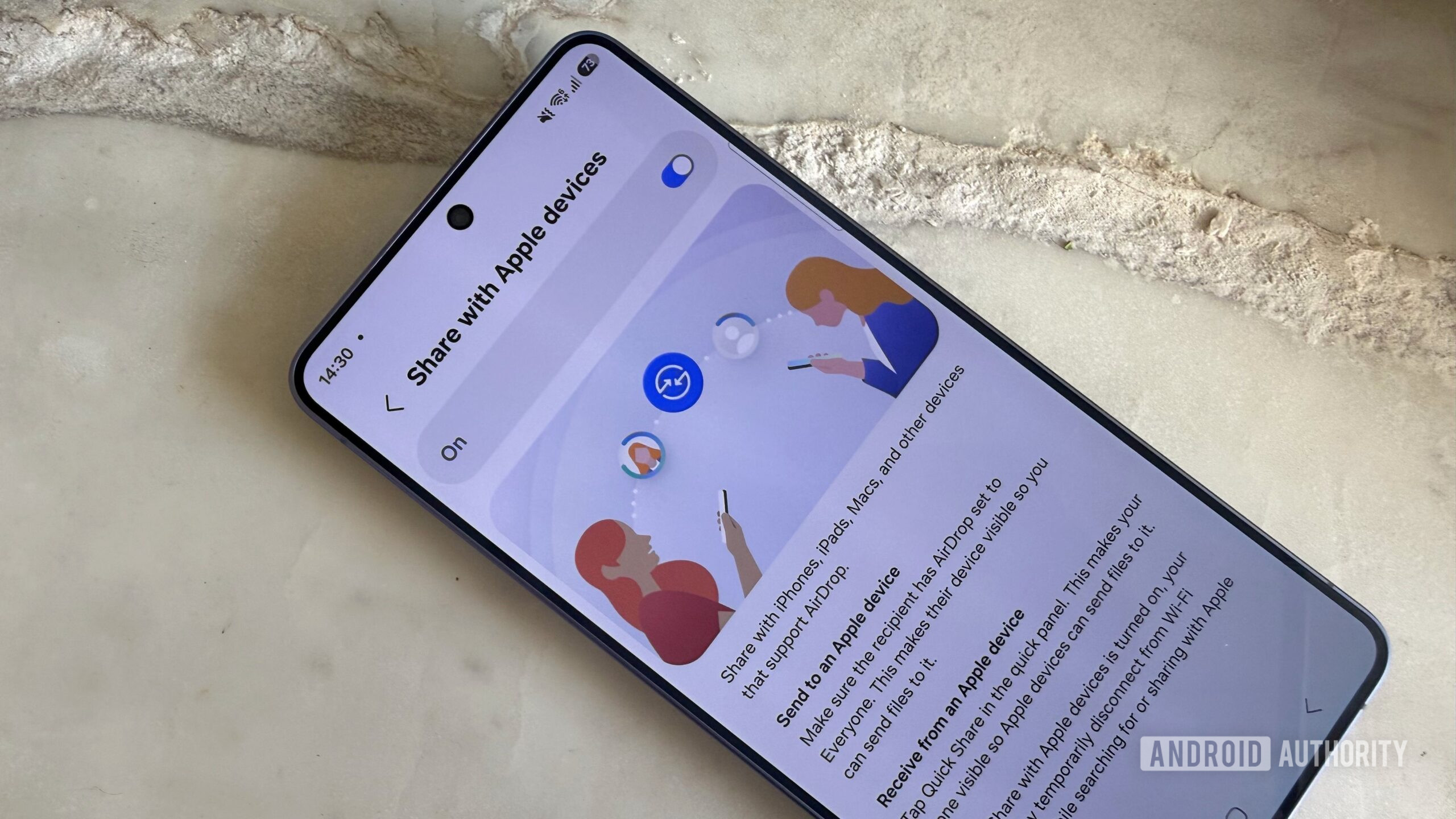 Samsung Galaxy S26 Ultra compartilha com dispositivos Apple Quick Share Airdrop