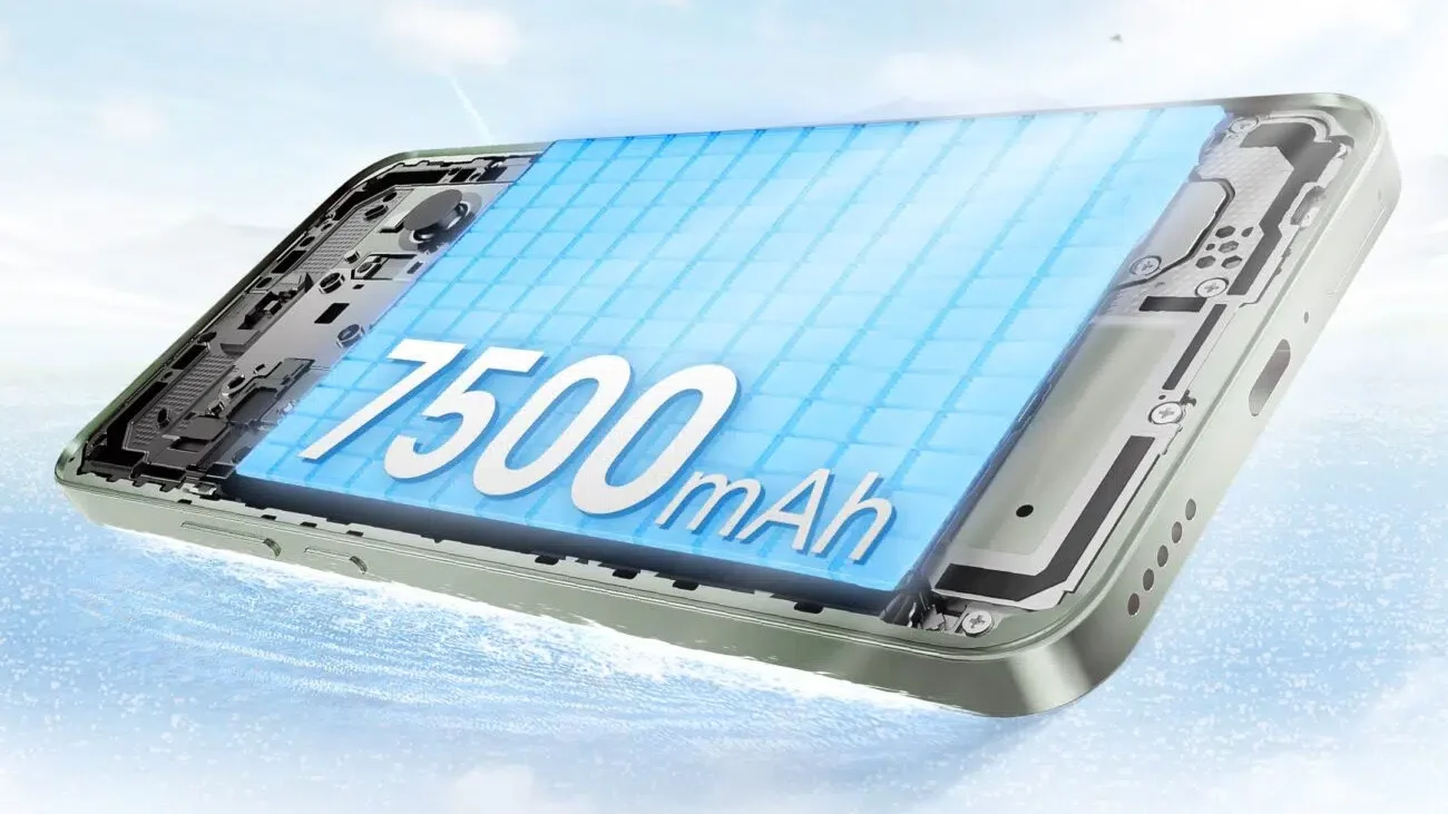 ilustra&ccedil;&atilde;o de um celular dobr&aacute;vel com bateria de sil&iacute;cio-carbono