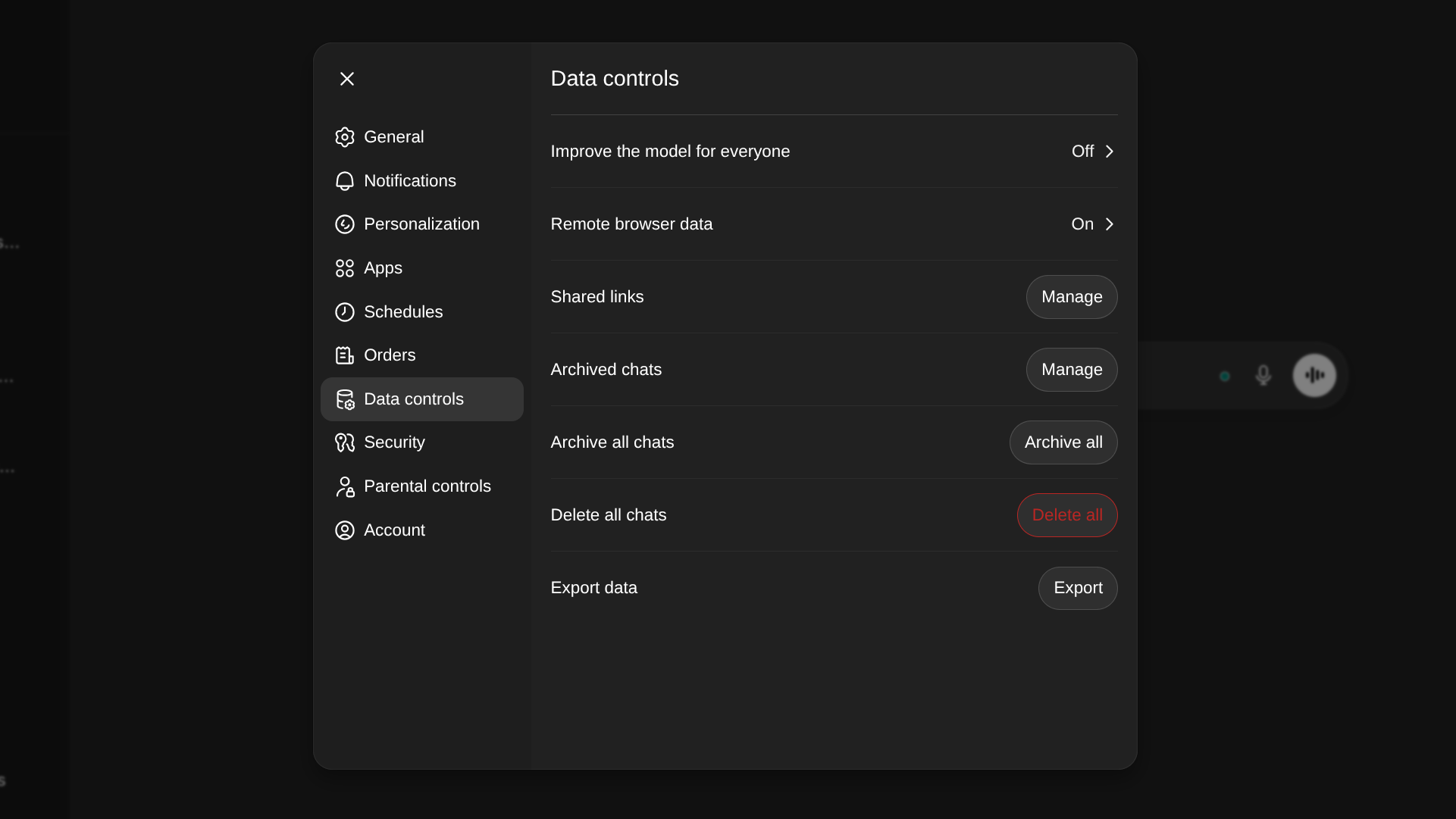 exporta&ccedil;&atilde;o de dados chatgpt