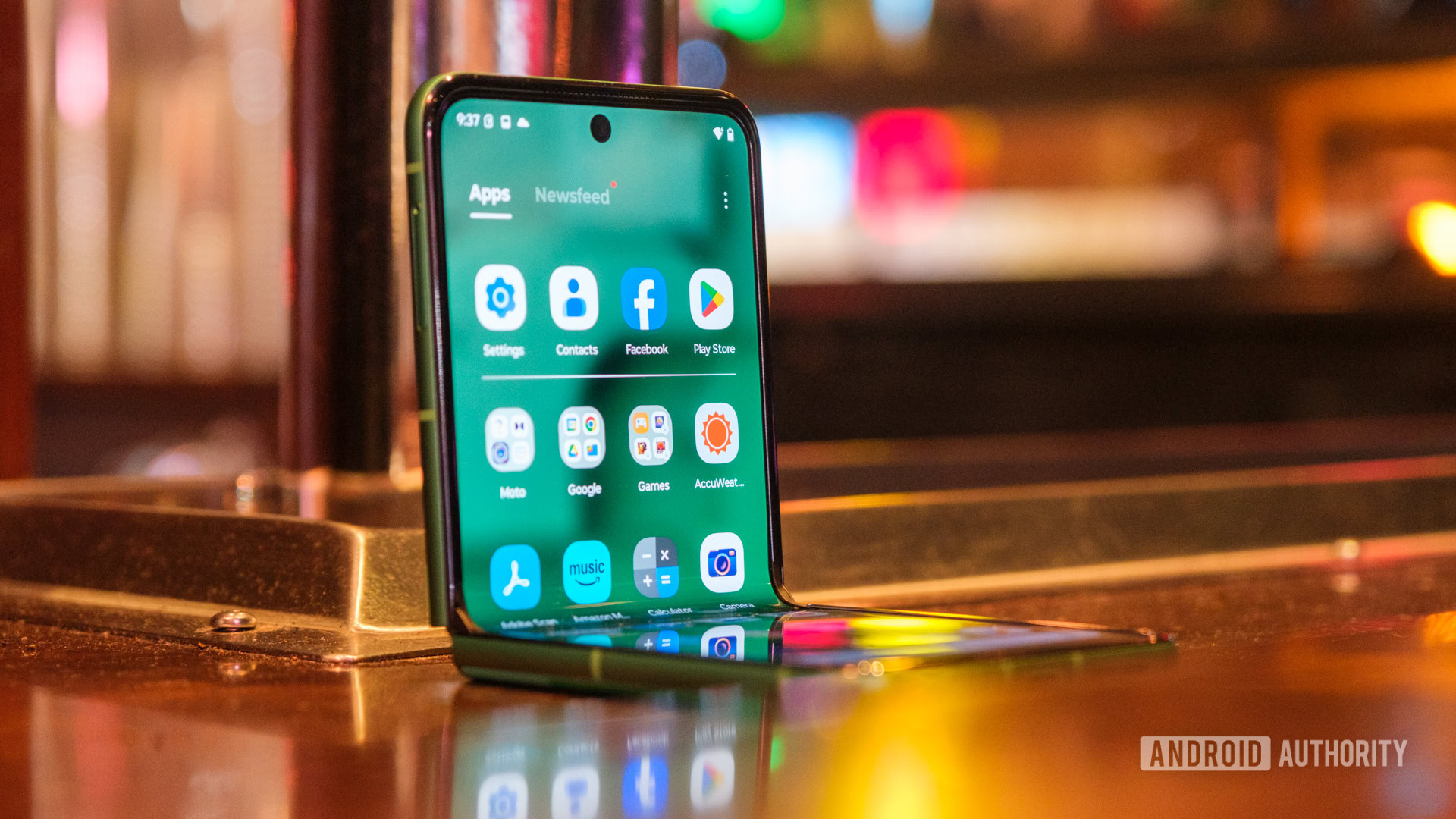 Gaveta de aplicativos da edi&ccedil;&atilde;o da Copa do Mundo da Motorola Razr Fifa