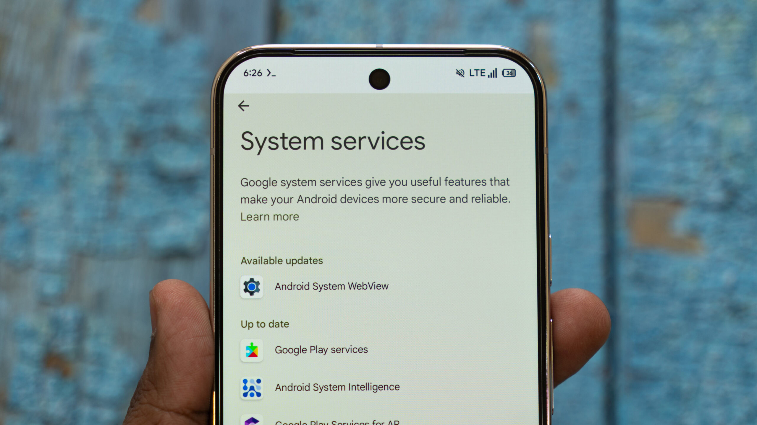 Servi&ccedil;os do sistema do Google Play Services