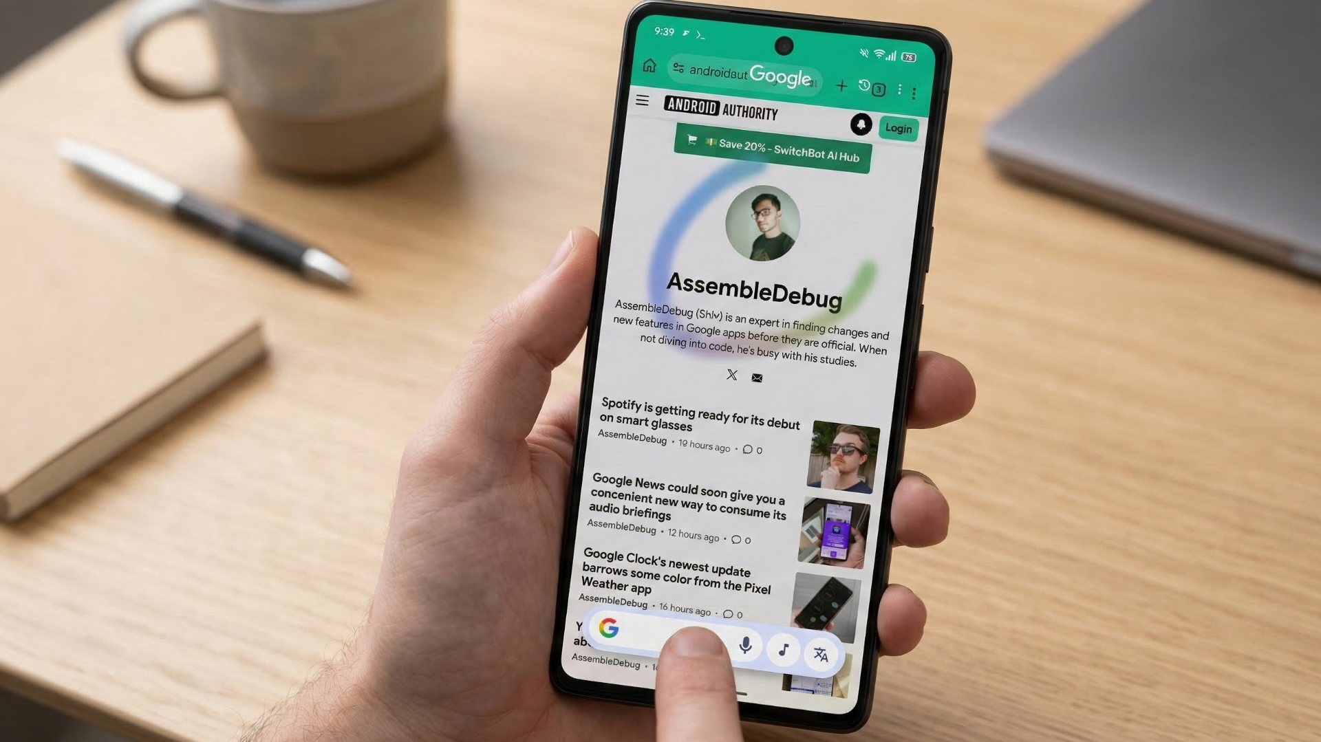 C&iacute;rculo colorido para pesquisar