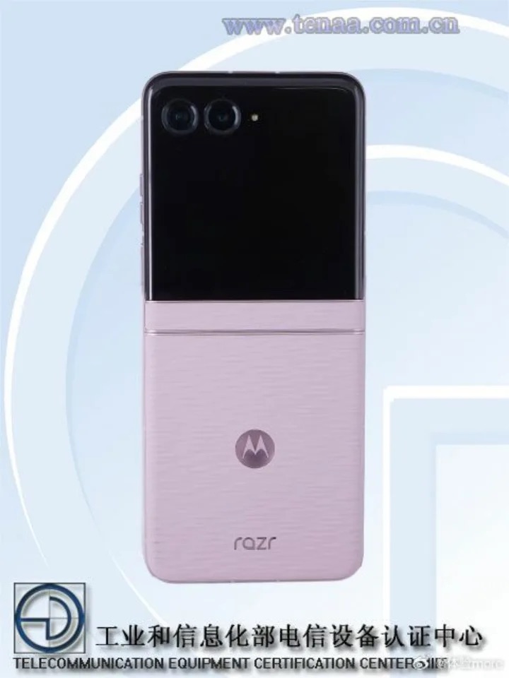 O Motorola Razr 2026 em uma lista regulat&oacute;ria da TENAA.