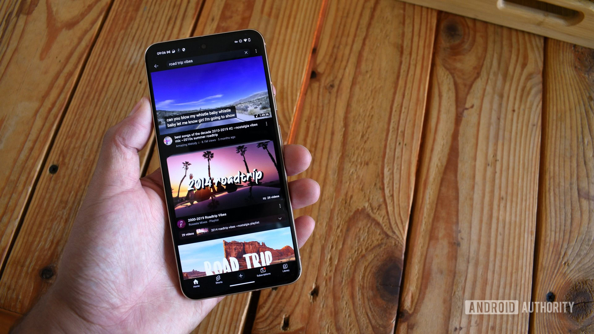 tela inicial do aplicativo Android do YouTube 1