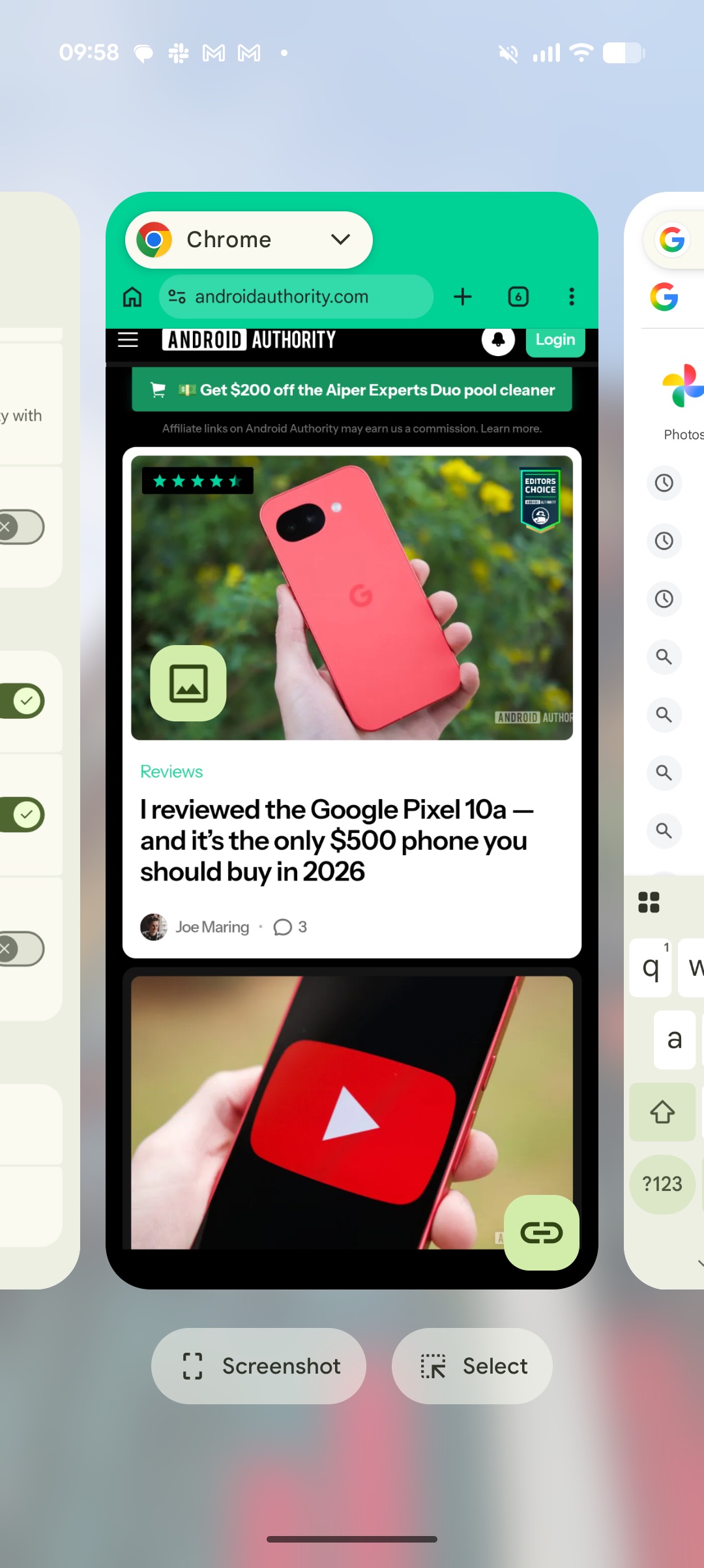 Atualiza&ccedil;&atilde;o recente do Screen Pixel de mar&ccedil;o 1