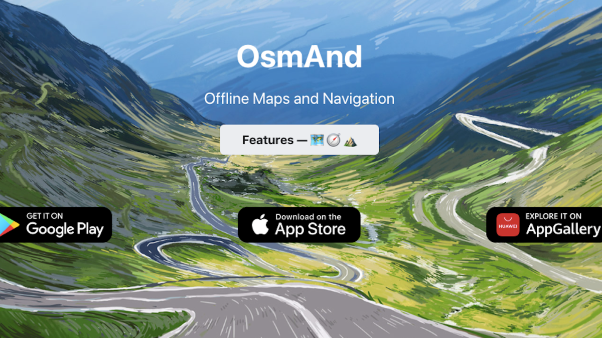 OsmAnd maps page
