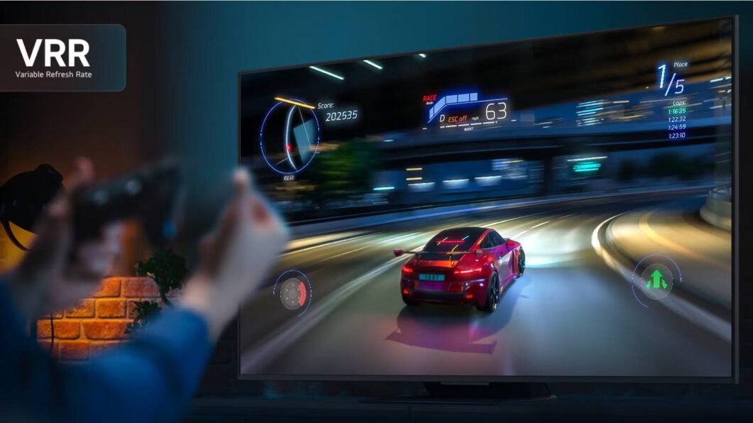 imagem do modo vrr na smart tv LG UA85