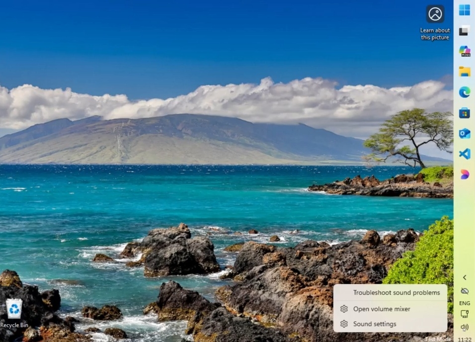Barra de Tarefas à direita do Windows 11