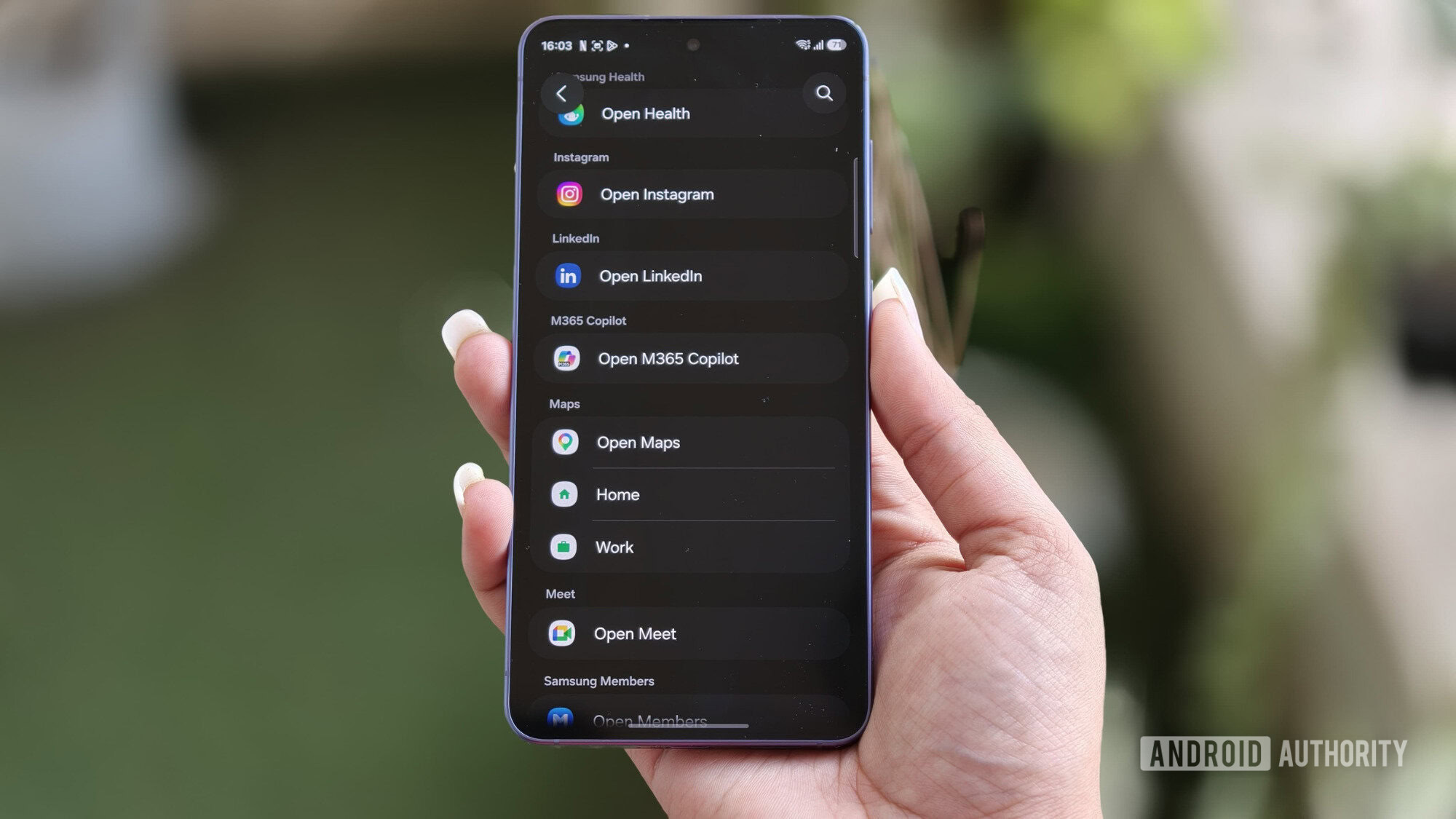 Adicione uma a&ccedil;&atilde;o a uma impress&atilde;o digital no Routines+