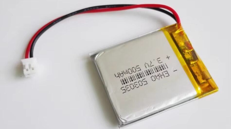 Ilustração de bateria de polímero de lítio