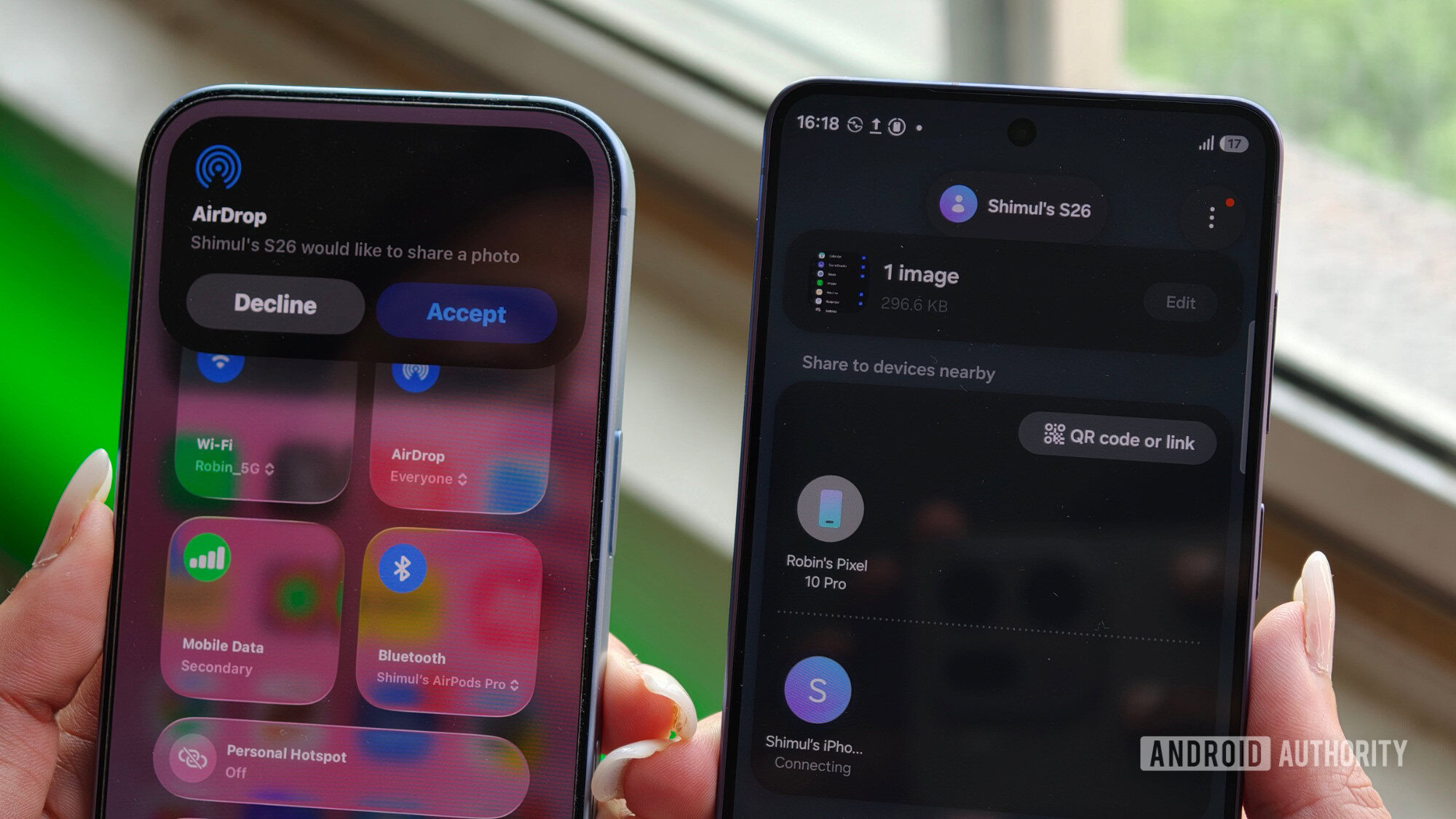 Aceitando arquivo no iPhone 17 do Galaxy S26 Aceitando arquivo no iPhone 17 do Galaxy S26