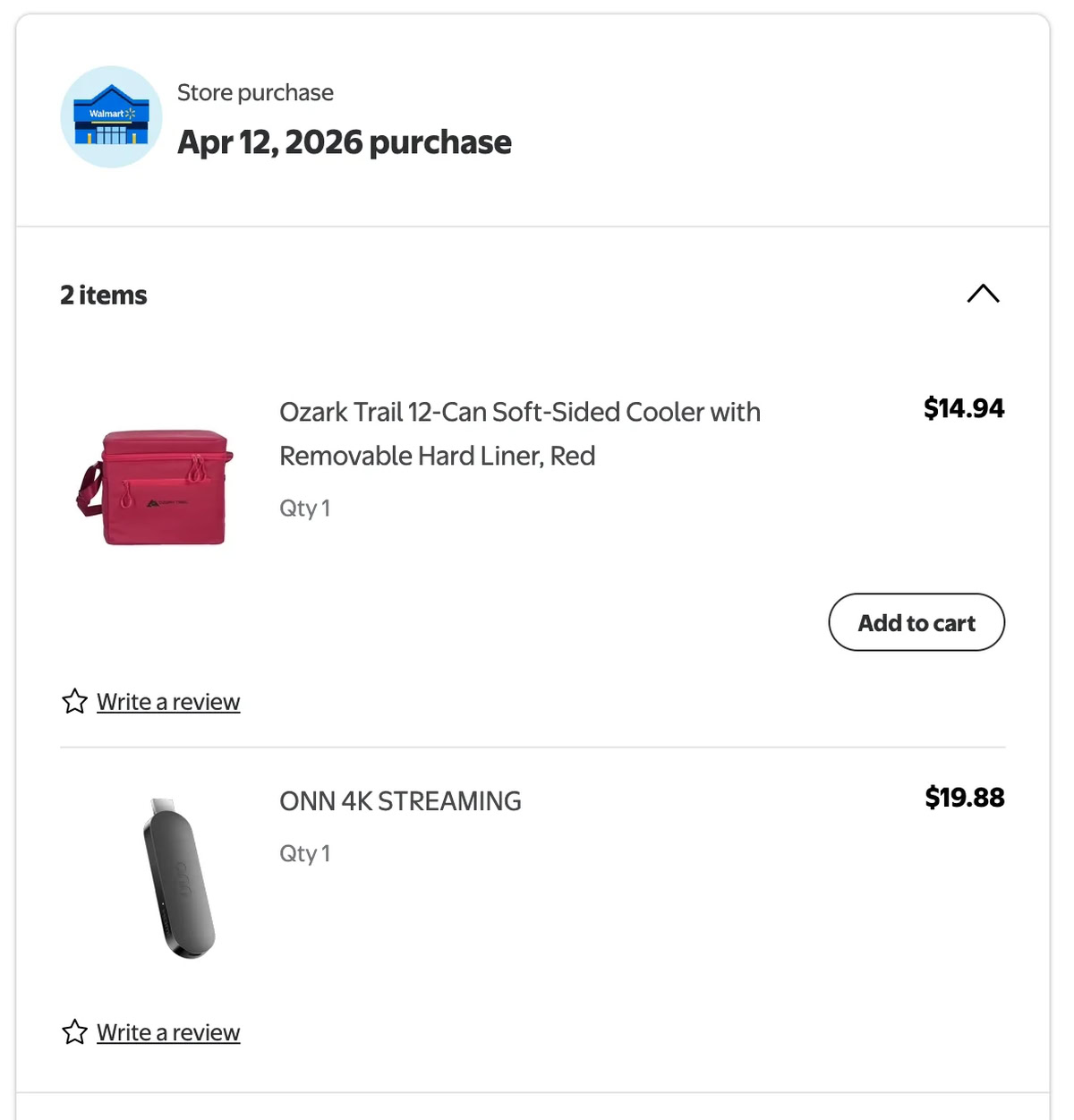 Vara de streaming 4K do Walmart Onn 4