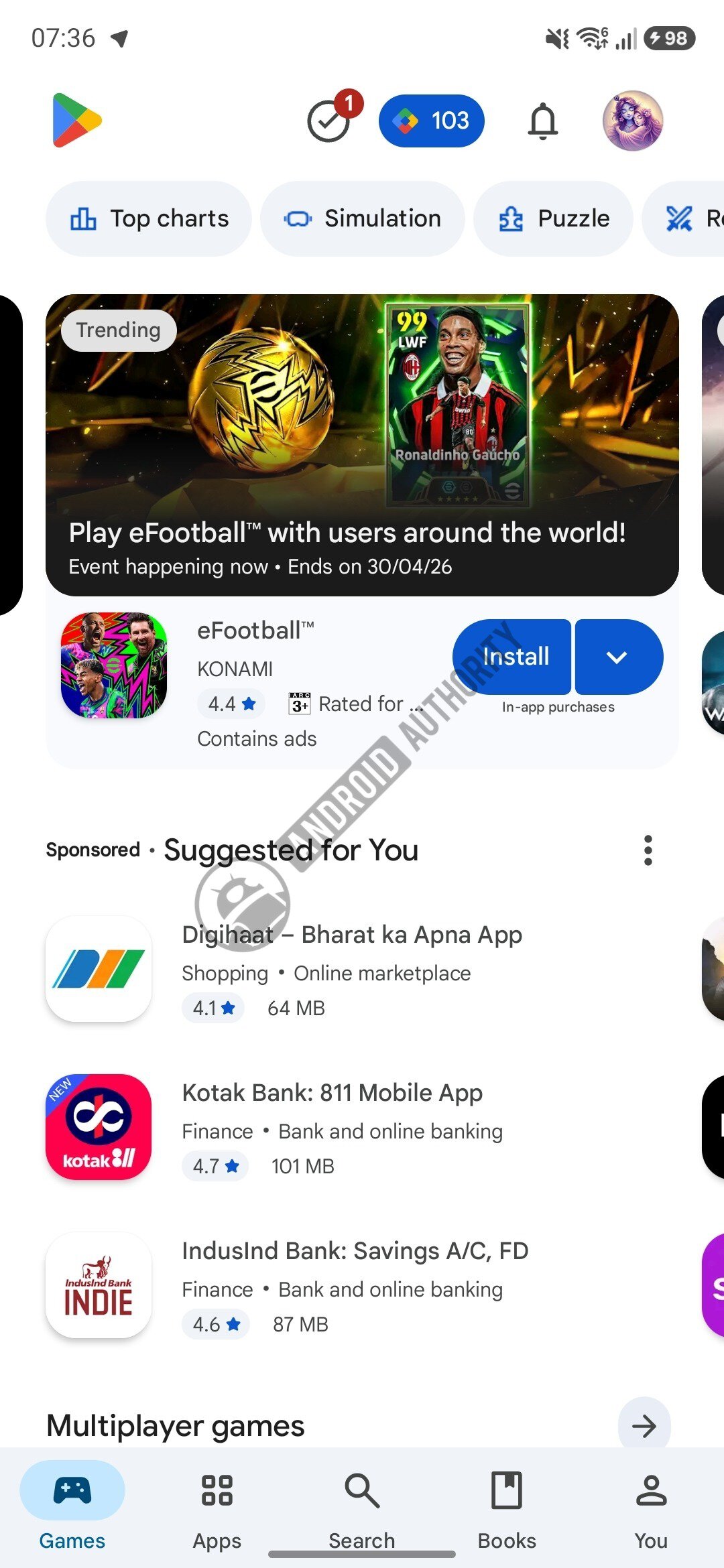 guia de jogos da google play store nova marca d'&aacute;gua