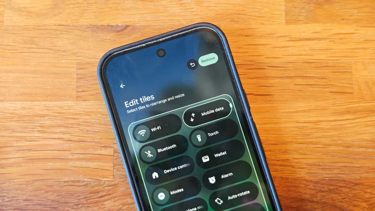 Android 17 quick settings edit