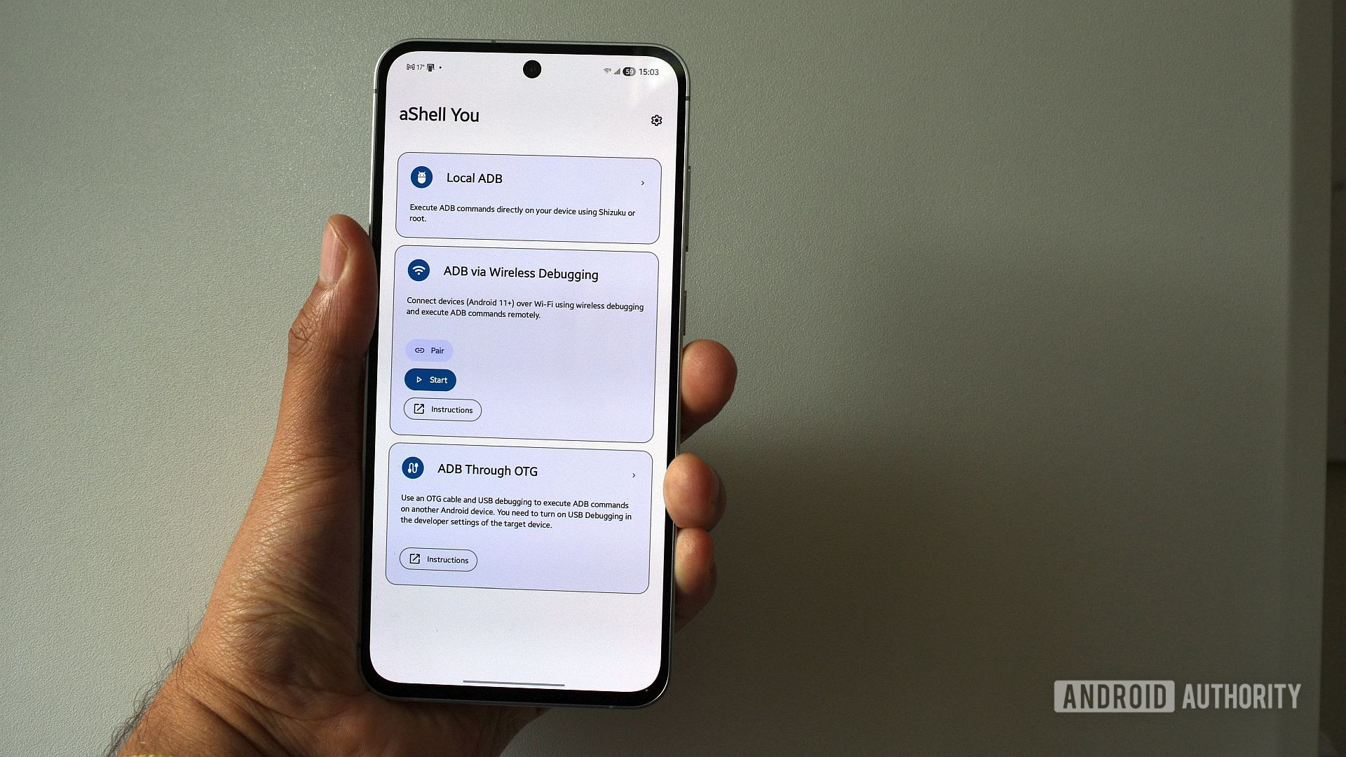 ashell seu aplicativo Android Shizuku 1