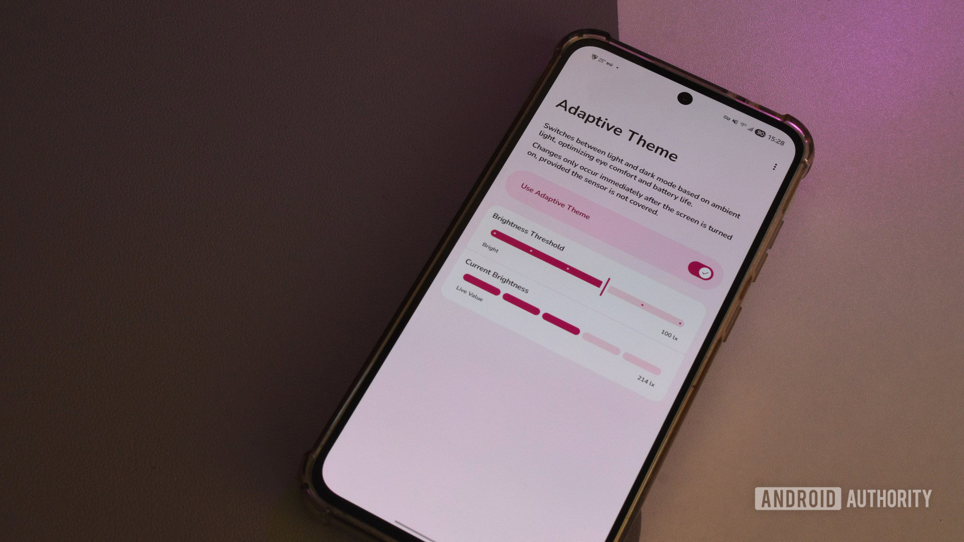 aplicativo de modo escuro com tema adaptativo 1