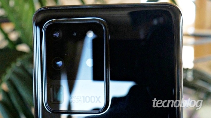 Samsung Galaxy S20 Ultra com sensor ToF