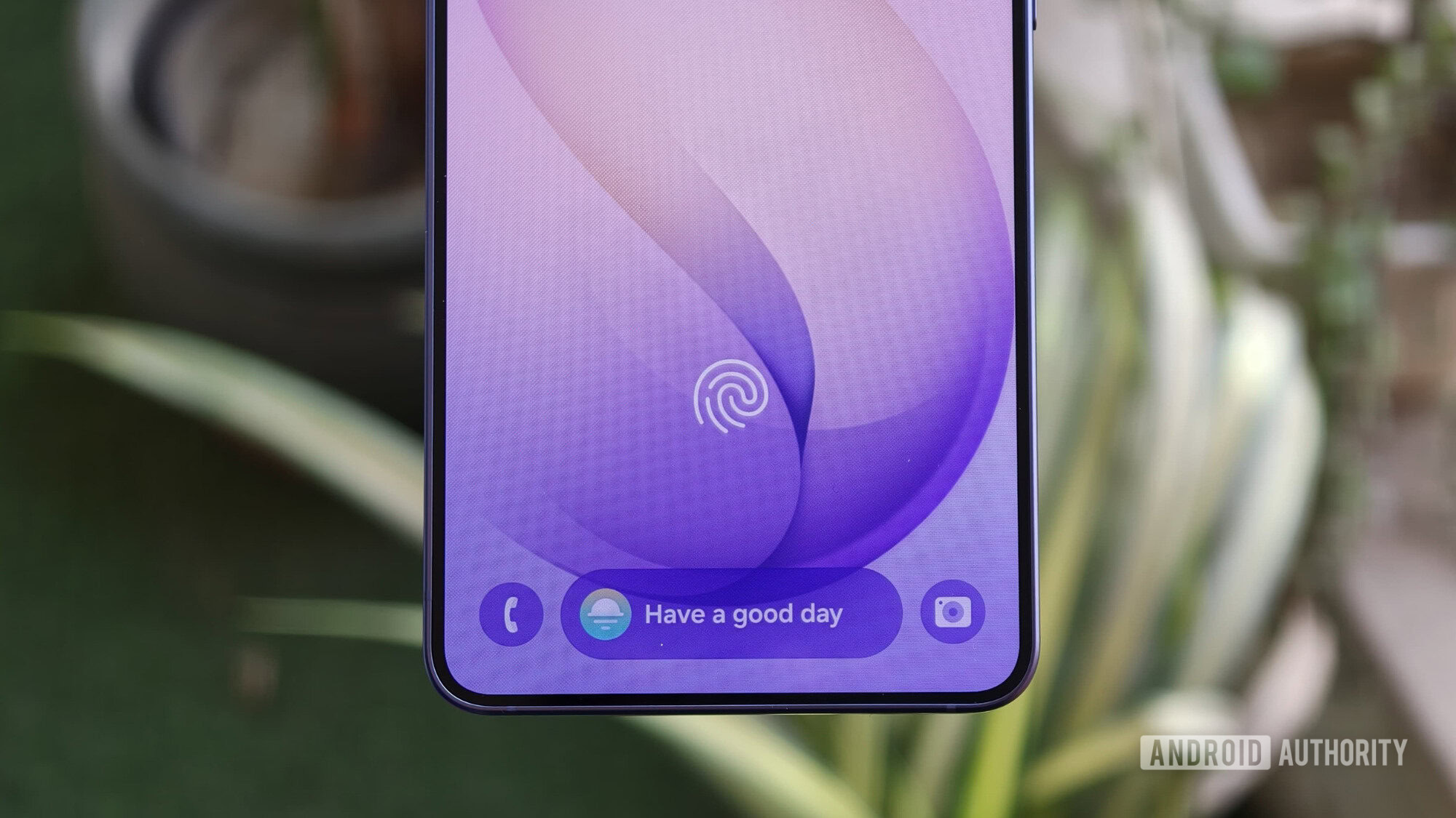 Leitor de impress&atilde;o digital no Samsung Galaxy S26