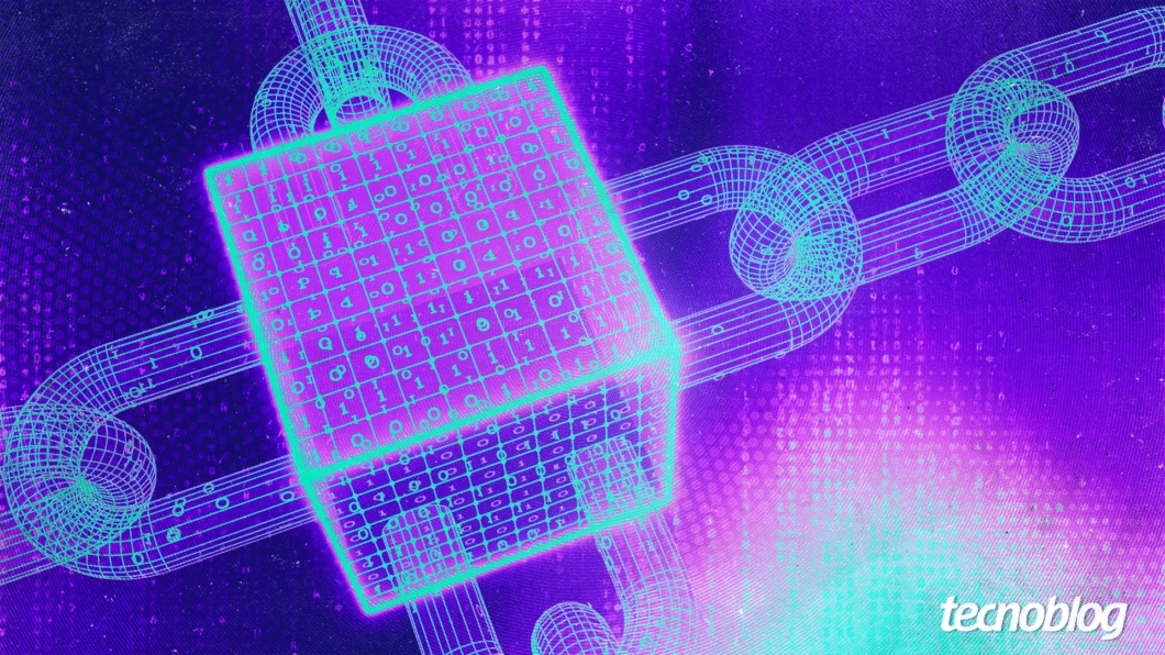 ilustra&ccedil;&atilde;o sobre blockchain