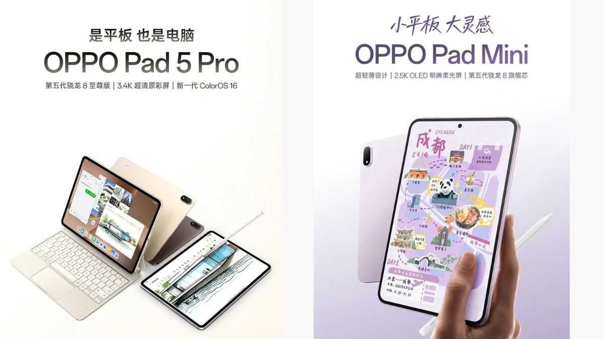 Oppo Pad 5 Pro and Pad Mini