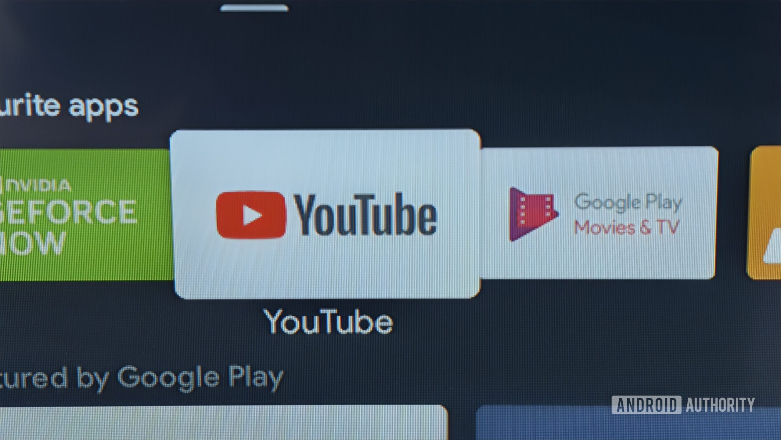 Ícone do YouTube na Android TV Ícone do YouTube na Android TV