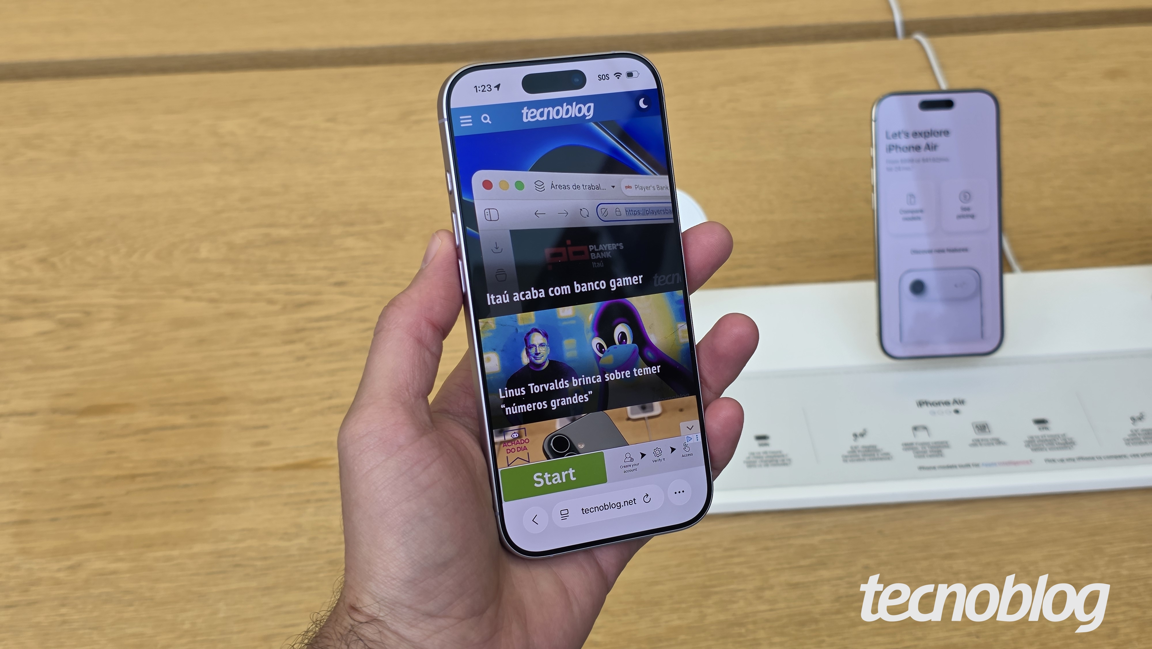 iPhone 17 (foto: Th&aacute;ssius Veloso/Tecnoblog)