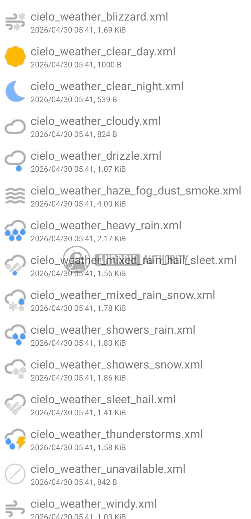 ícones de clima automático do Android novos 2 com marca d'água