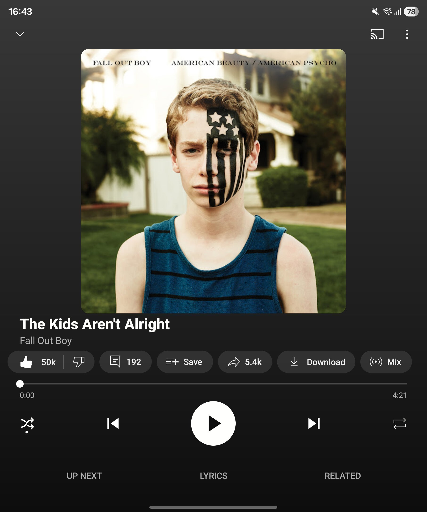 UI antiga dobrável do YouTube Music dobra 4
