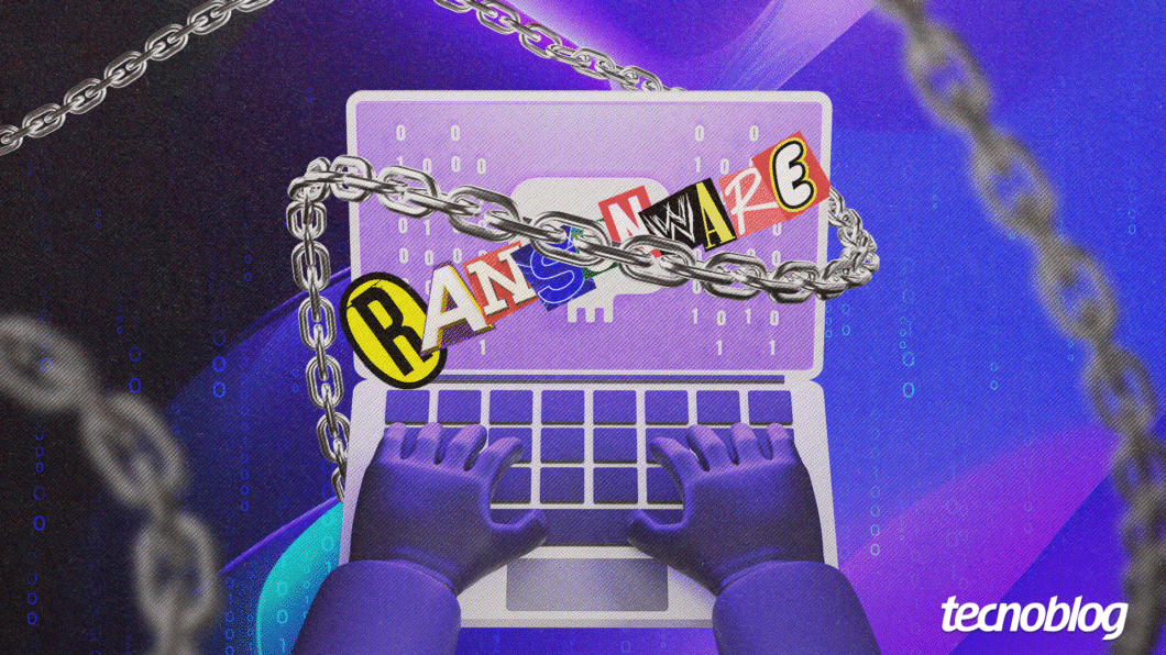 Ilustração sobre Ransomware